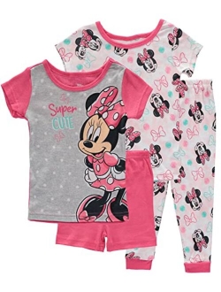 Girls' Minnie Mouse Snug Fit Cotton Pajamas