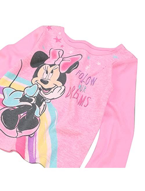 Disney Girls' Minnie Mouse Snug Fit Cotton Pajamas