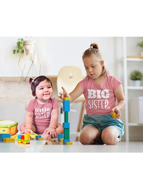 Unordinary Toddler Big Sister Little Sister Matching Outfits Shirt Gifts Girls Newborn Baby Set
