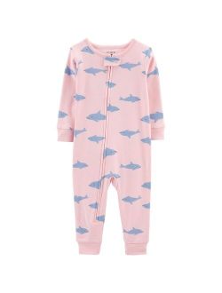 Toddler Girl Carter's Dolphin Footless Pajamas