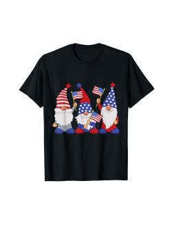 Patriotic 4th Of July Gnomes Apparel Co. 4th Of July 2022 Patriotic Gnomes Funny American USA T-Shirt