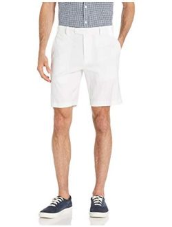 Men's Linen-Blend Flat Front Shorts