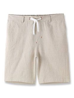 Estepoba Mens Casual Comfy Soft Linen Cotton Drawstring Active Sport Walk Short
