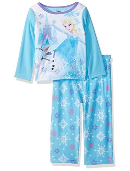 Disney Girls' Frozen Elsa 2-Piece Fleece Pajama Set