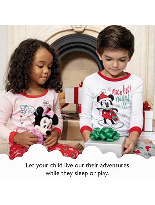 Disney Kids' Baby Minnie and Mickey Seasonal Cotton Pajamas