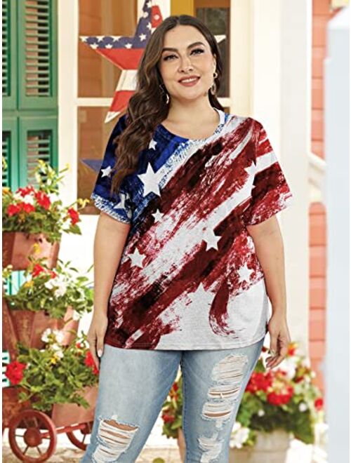 Chulianyouhuo Women's American Flag Patriotic Tank Tops Summer Sleeveless Casual Funny 4th of July Shirt Tee