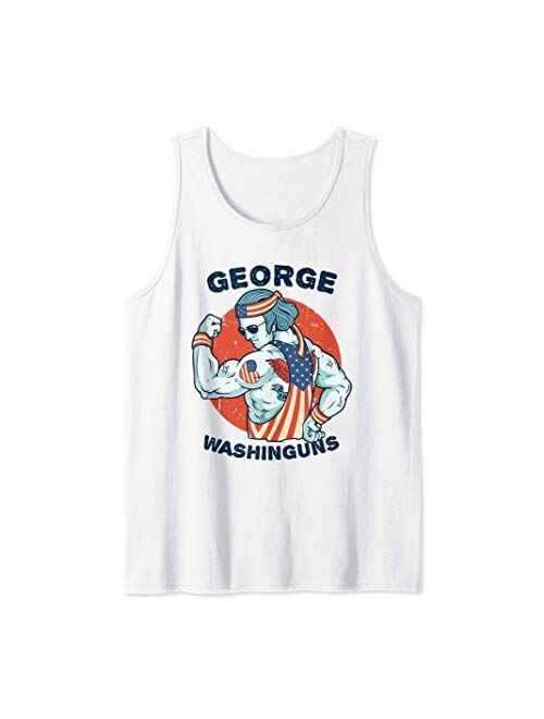 Freedom And Independence Gifts Co. Funny George Washinguns Workout Patriotic 4th of July Gift Tank Top