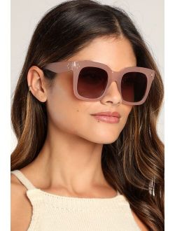 I-SEA Waverly Pink Oversized Sunglasses