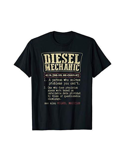 Funny Diesel Mechanic meaning t shirts vintage design