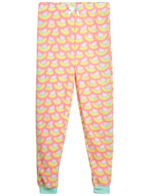 Freestyle Revolution Big Girls' Pajama Pants - 2 Pack Soft Fleece Joggers (Size: 7-12)