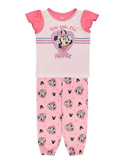 Girls Little Minnie Mouse Pajama Set