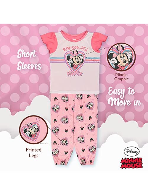 Disney Girls Little Minnie Mouse Pajama Set