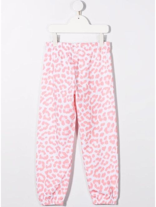Molo leopard-print organic-cotton track pants