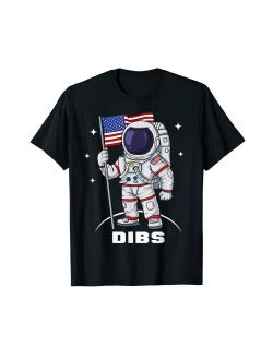 Mr Ben Patriotic 4th Of July Astronaut USA American Flag Funny Patriotic T-Shirt