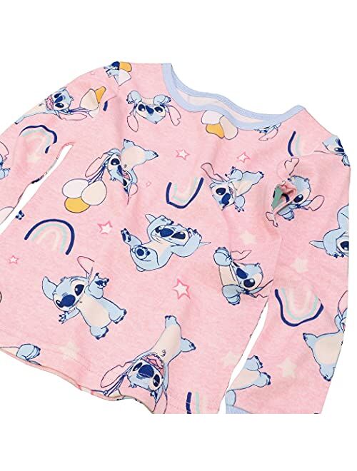 Disney Girls' Stitch Snug Fit Cotton Pajamas
