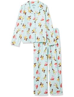 Girls' Princess Button Front Pajama Set