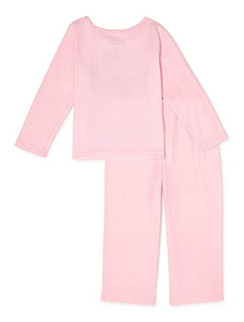 Disney Girls' Princess 2 Piece Flannel Pajama Set