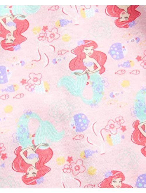 Disney Baby Girls' Romper - Minnie Mouse, Ariel, Princesses, Winnie the Pooh Sleep n' Play Coveralls