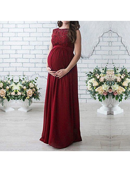 Buy Cuekondy Women Maternity Photography Props Long Maxi Dress ...