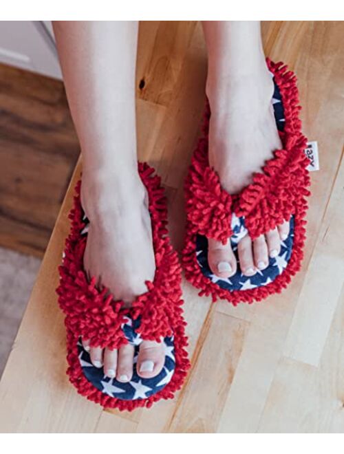 Lazy One Spa Flip-Flop Slippers for Women, Girls' Fuzzy House Slippers