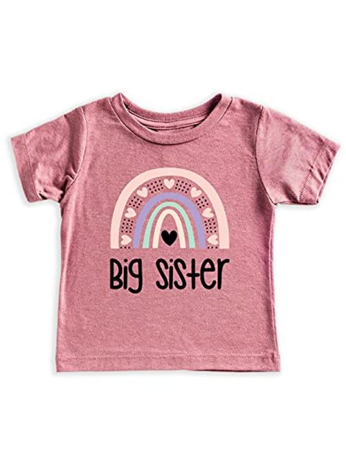 Teeny Fox Rainbow Big Little Sis Sister Set Gift For Sibling Matching Outfits
