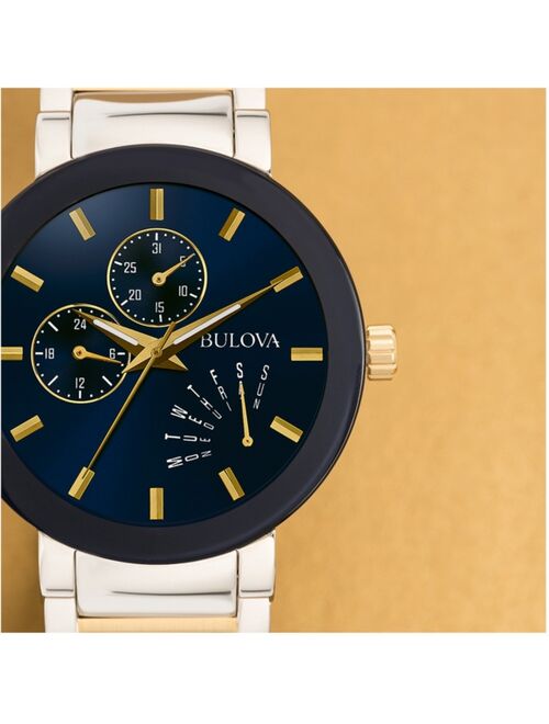 Bulova Men's Futuro Two-Tone Stainless Steel Bracelet Watch 40mm