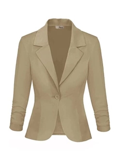 Hybrid & Company Womens Casual Work Office Blazer Jacket Made in USA