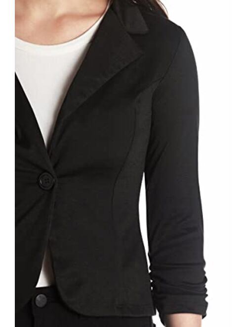 Hybrid & Company Womens Casual Work Office Blazer Jacket Made in USA