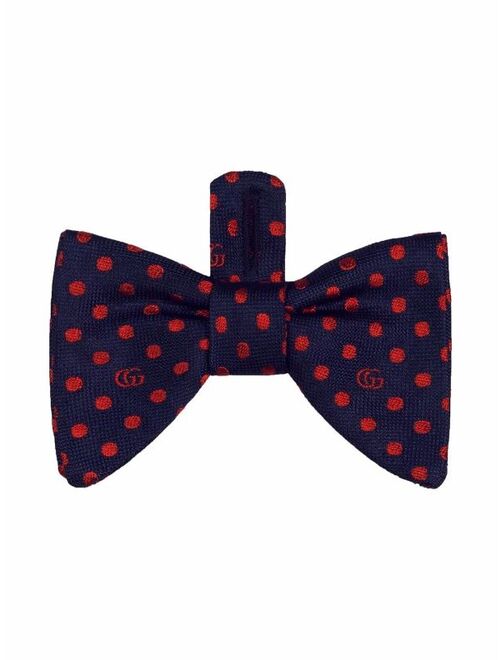 Gucci Kids polka-dot silk bow tie