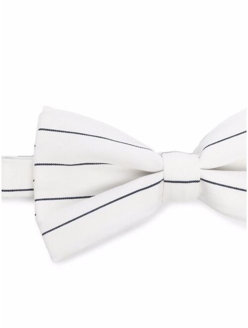Fay Kids striped embroidered-logo bow tie
