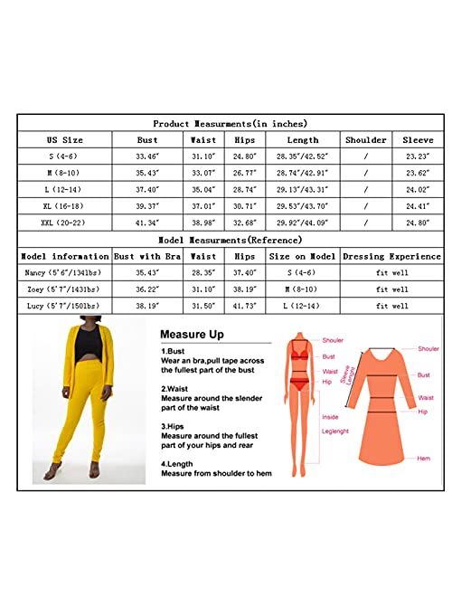 Kafiloe Women Sexy 2 Piece Outfits Long Sleeve Blazer and Pants Set Elegant Offiec Business Suit for Work
