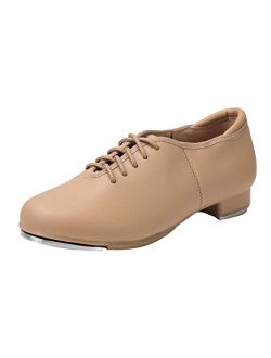Linodes PU Leather Lace Up Tap Shoe Dance Shoes for Women and Men's Dance Shoes