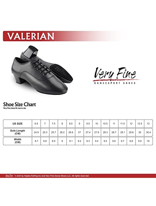 Very Fine Men's Valerian Soft Supple Lambskin Leather Latin Salsa Tango Samba Dance Shoe