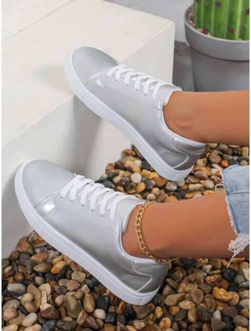 Shein Lace-up Front Skate Shoes
