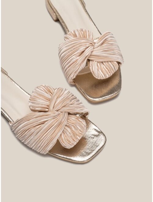 Shein Knot Decor Slide Sandals