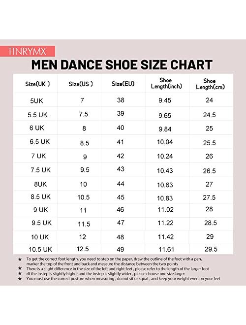 TINRYMX Men Latin Dance Shoes Closed Toe Lace-up Standard Ballroom Modern Salsa Performance Practice Social Dance Shoes,Model-LHD401