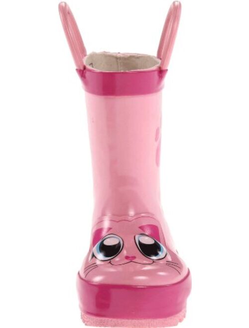 Western Chief girls Waterproof Printed Rain Boot With Easy Pull on Handles