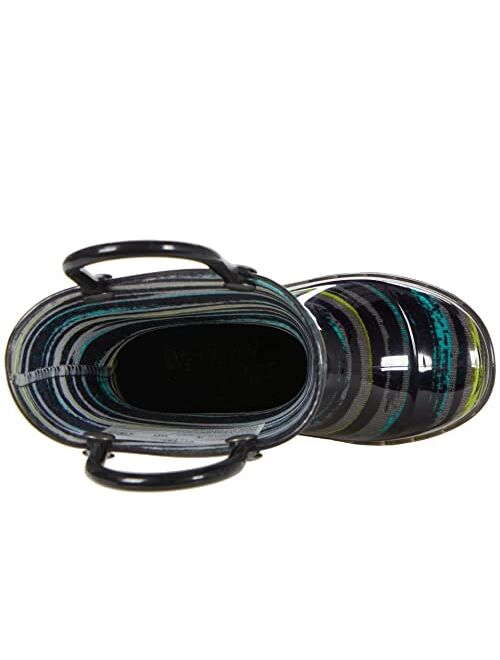 Western Chief Boy's Brush Stripe Lighted PVC Boot (Toddler/Little Kid)