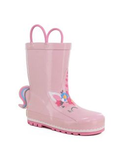 Unity Unicorn Girls' Waterproof Rain Boots
