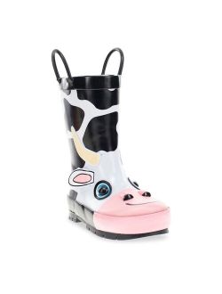 Colbie Cow Kids' Waterproof Rain Boots