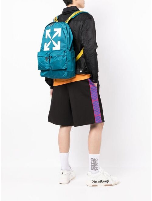 Off-White Arrows logo-tape backpack