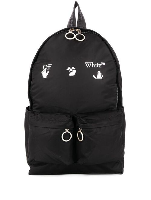 Off-White logo-print backpack