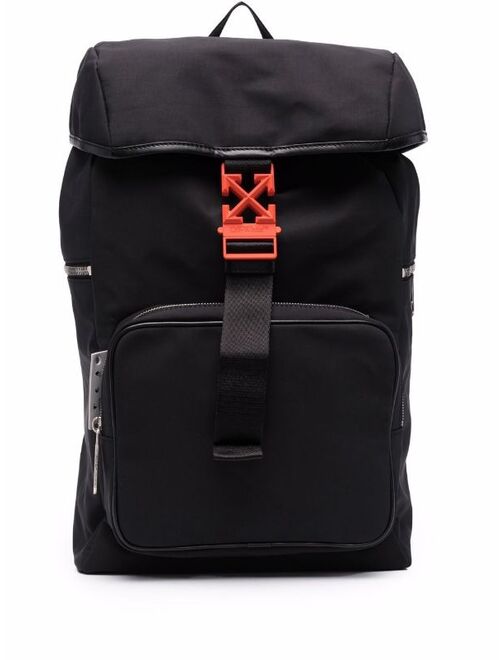 Off-White Arrows leather-trim backpack