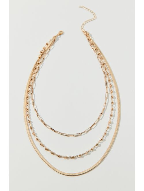 Urban Outfitters Maddi Mixed Chain Layer Necklace
