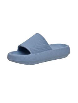 Cushionaire Women's Feather recovery slide sandals with +Comfort
