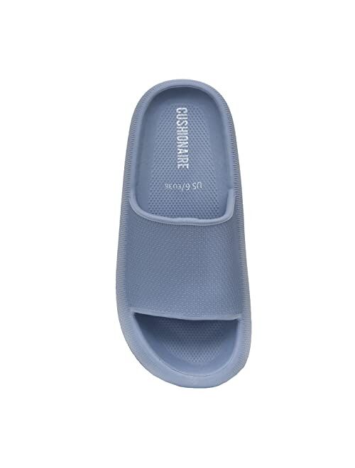 Cushionaire Women's Feather recovery slide sandals with +Comfort