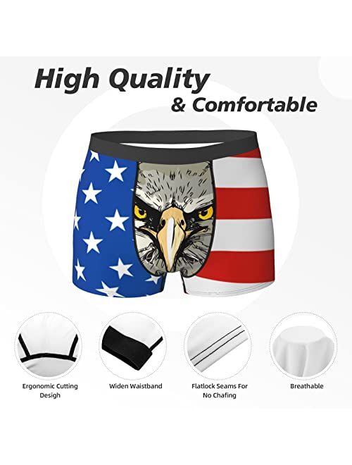YISHOW Men'S Breathable Boxer Briefs Comfort Soft Extended Sizes Underwear With Elastic Waistband