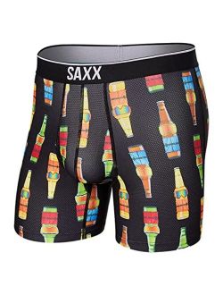 Underwear Co. SAXX Men's Underwear VOLT Breathable Mesh Boxer Briefs with Built-In Pouch Support Workout Underwear for Men, Spring