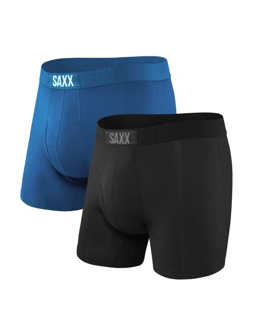 SAXX Underwear Co. SAXX Men's Underwear - ULTRA Boxer Briefs with Built-In BallPark Pouch Support Pack of 2, SMU