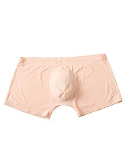 LBJTAKDP Mens Underwear Summer Cooling Seamless Trunks Tagless Sexy Boxer Brief Comfortable Shorts Breathable Soft